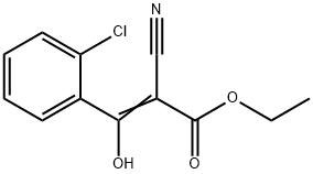 2-PROPENOIC ACID, 3-(2-CHLOROPHENYL)-2-CYANO-3-HYDROXY-ETHYL ESTER 结构式