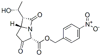 (4-nitrophenyl)methyl [2S-[2alpha,5beta,6beta(S*)]]-6-(1-hydroxyethyl)-3,7-dioxo-1-azabicyclo[3.2.0]heptane-2-carboxylate Struktur