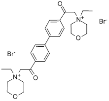 4,4'-(4,4'-Biphenylene)bis(2-oxoethylene)bis(4-ethylmorpholinium) dibromide,78186-42-2,结构式