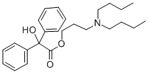 3-Dibutylaminopropyl diphenylglycolate Structure