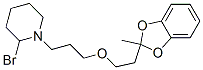 1-[3-[2-(2-methylbenzo[1,3]dioxol-2-yl)ethoxy]propyl]-3,4,5,6-tetrahyd ro-2H-pyridine bromide,78186-64-8,结构式