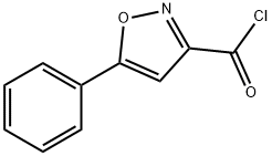 5-フェニルイソオキサゾール-3-カルボニルクロリド 化学構造式