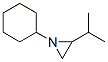 Aziridine, 1-cyclohexyl-2-(1-methylethyl)- (9CI) Structure