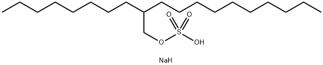 sodium 2-octyldodecyl sulphate Structure