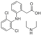 ジクロフェナクジエチルアミン 化学構造式