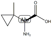 (αS)-α-Amino-1-methylcyclopropaneacetic acid Structure