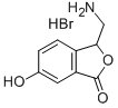 3-Aminomethyl-6-hydroxyphthalide hydrobromide Struktur