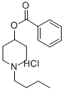 1-Butyl-4-piperidyl benzoate hydrochloride Structure