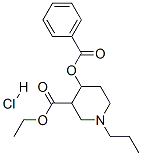 ethyl 4-benzoyloxy-1-propyl-piperidine-3-carboxylate hydrochloride,78219-27-9,结构式