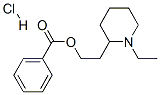 2-(1-ethyl-2-piperidyl)ethyl benzoate hydrochloride 结构式