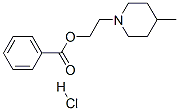 2-(4-methyl-1-piperidyl)ethyl benzoate hydrochloride Struktur