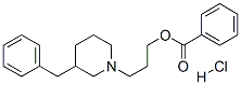 3-(3-benzyl-1-piperidyl)propyl benzoate hydrochloride|