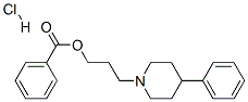 3-(4-phenyl-1-piperidyl)propyl benzoate hydrochloride,78219-49-5,结构式