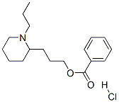 3-(1-propyl-2-piperidyl)propyl benzoate hydrochloride|