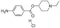 (1-ethyl-4-piperidyl) 4-aminobenzoate hydrochloride Struktur