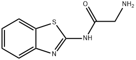 Acetamide, 2-amino-N-2-benzothiazolyl- (9CI) Structure