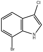 3-氯-7-溴吲哚 结构式