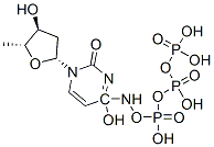 [hydroxy-[hydroxy-[[(2R,3S,5R)-3-hydroxy-5-[4-(hydroxyamino)-2-oxo-pyr imidin-1-yl]oxolan-2-yl]methoxy]phosphoryl]oxy-phosphoryl]oxyphosphoni c acid Structure