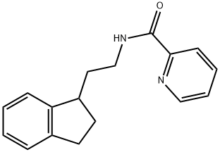 1-(beta-N-2-Pyridylcarbonylaminoethyl)indane 结构式