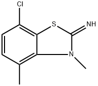 7-Chloro-3,4-dimethylbenzo[d]thiazol-2(3H)-imine Struktur