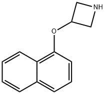 3-(1-ナフチルオキシ)アゼチジン 化学構造式