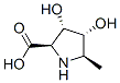 D-Proline, 3,4-dihydroxy-5-methyl-, (3S,4R,5R)- (9CI) 结构式