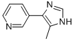 Pyridine,  3-(5-methyl-1H-imidazol-4-yl)-  (9CI) Structure