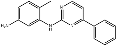 4-METHYL-N3-(4-PHENYLPYRIMIDINE-2-YL)BENZENE-1,3-DIAMINE 化学構造式