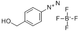 p-(Hydroxymethyl)benzenediazonium·tetrafluoroborate Structure
