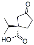 Cyclopentanecarboxylic acid, 1-(1-methylethyl)-3-oxo-, (1S)- (9CI) 化学構造式