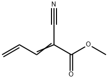 2-Cyano-2,4-pentadienoic acid methyl ester Structure