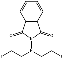 1,1-Bis(2-iodoethyl)-2-phthaloylhydrazine Structure