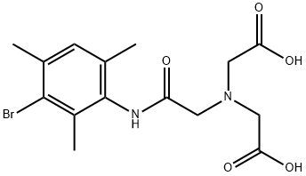 (3-BROMO-2,4,6-TRIMETHYLPHENYLCARBAMOYL)METHYLIMINODIACETIC ACID Structure