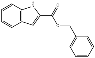 1H-indole-2-carboxylic acid benzyl ester 化学構造式
