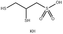 potassium 2,3-dimercaptopropanesulphonate Structure