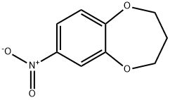 7-硝基-3,4-二氢-2H-1,5-苯并二氧杂环庚烷 结构式