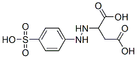 2-[2-(p-スルホフェニル)ヒドラジノ]こはく酸 化学構造式