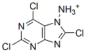 2-6-8-TRICHLOROPURINE AMMONIUM Struktur