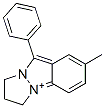 2,3-ジヒドロ-7-メチル-9-フェニル-1H-ピラゾロ[1,2-a]インダゾール-4-イウム・ブロミド 化学構造式