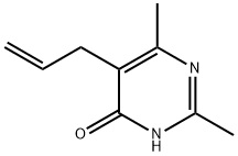 5-ALLYL-2,6-DIMETHYL-4-PYRIMIDINOL Struktur