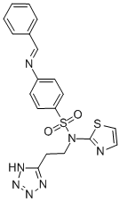 4-((Phenylmethylene)amino)-N-(2-(1H-tetrazol-5-yl)ethyl)-N-2-thiazolyl benzenesulfonamide,78311-66-7,结构式