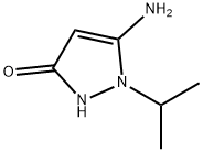 5-氨基-1-异丙基-1H-吡唑-3-醇 结构式