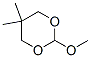 2-METHOXY-5,5-DIMETHYL-1,3-DIOXANE Struktur