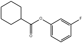 Cyclohexanecarboxylic acid, 3-fluorophenyl ester Struktur