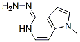 1H-Pyrrolo[3,2-c]pyridin-4(5H)-one,1-methyl-,hydrazone(9CI) 结构式