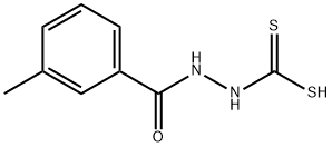 Benzoic acid, 3-methyl-, 2-(dithiocarboxy)hydrazide (9CI) Struktur