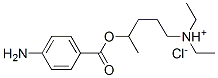 4-(4-aminobenzoyl)oxypentyl-diethyl-azanium chloride 化学構造式