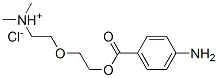 2-[2-(4-aminobenzoyl)oxyethoxy]ethyl-dimethyl-azanium chloride Structure