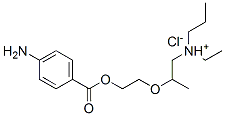 2-[2-(4-aminobenzoyl)oxyethoxy]ethyl-dipropyl-azanium chloride Struktur