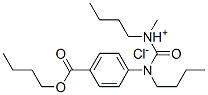[(4-butoxycarbonylphenyl)-butyl-carbamoyl]methyl-butyl-azanium chlorid e Struktur